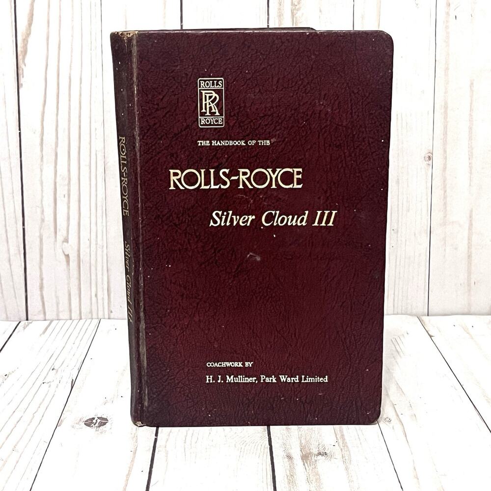 Rolls Royce Silver Cloud III Handbook Early Edition TSD 2154 OEM Mulliner/Ward